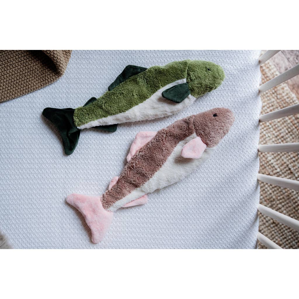 Pluche kleine vis | Palissanderhout