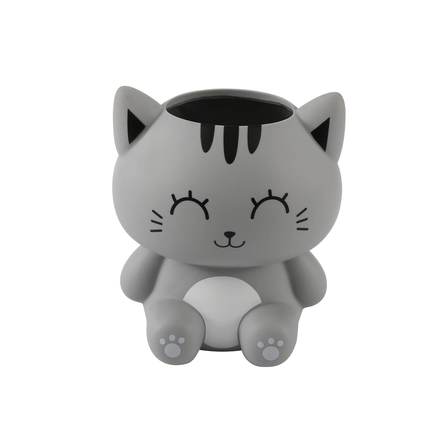 Porte-stylo 3D Chat Gris