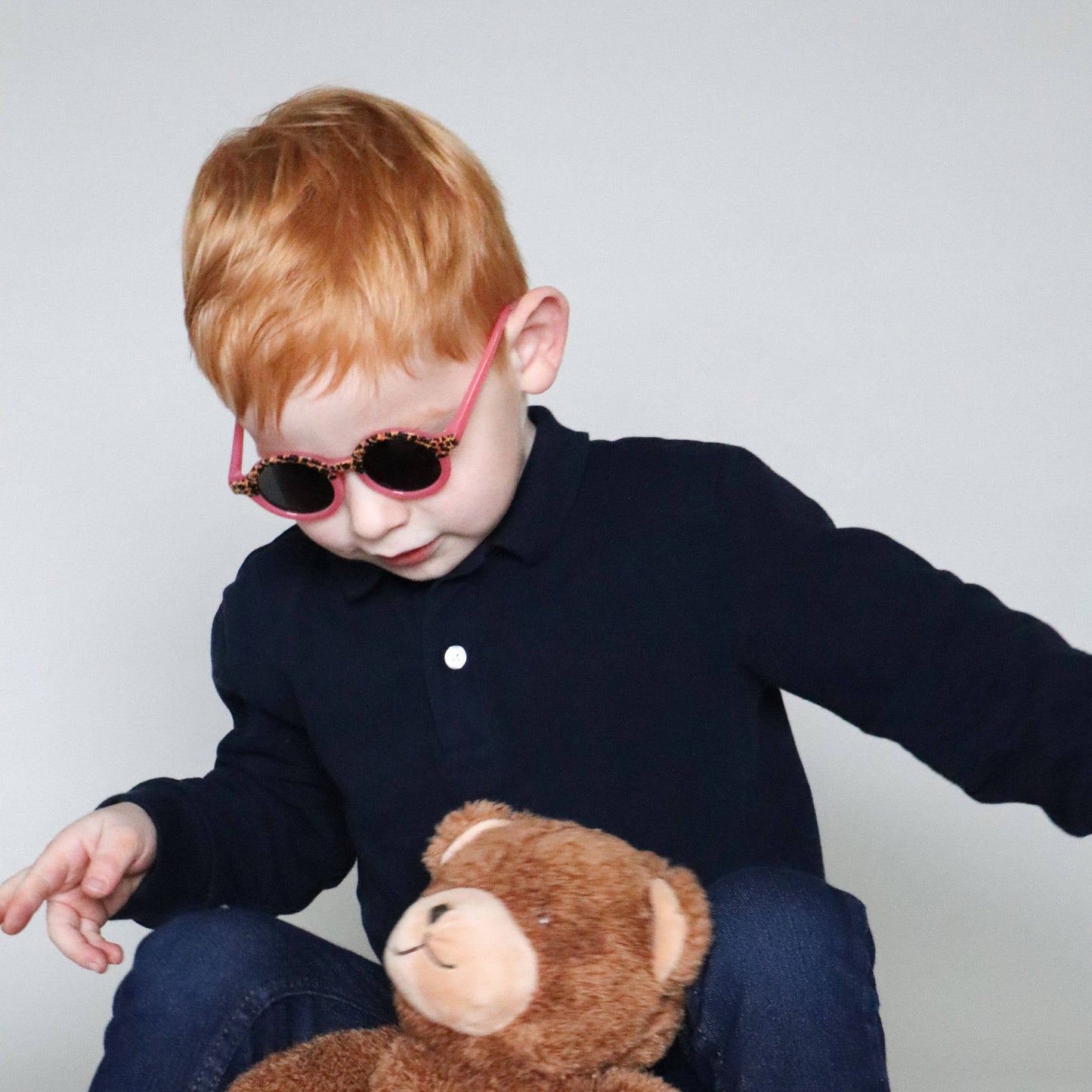 Lunettes de Soleil Bébé - CAT 4 - Léopard Transparent