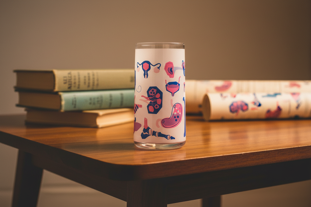 Retro Anatomy Glass