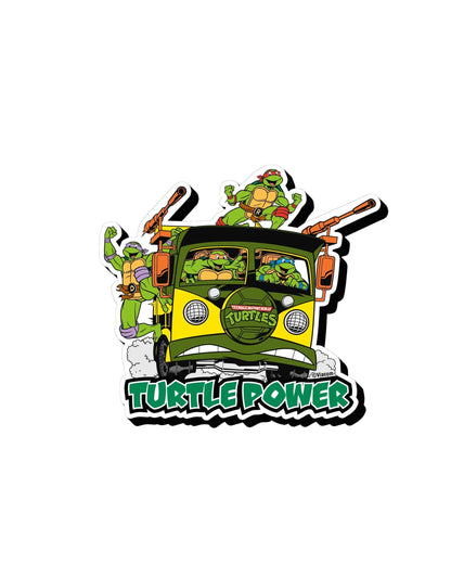 Imán de furgoneta Funky Chunky Turtle Power 