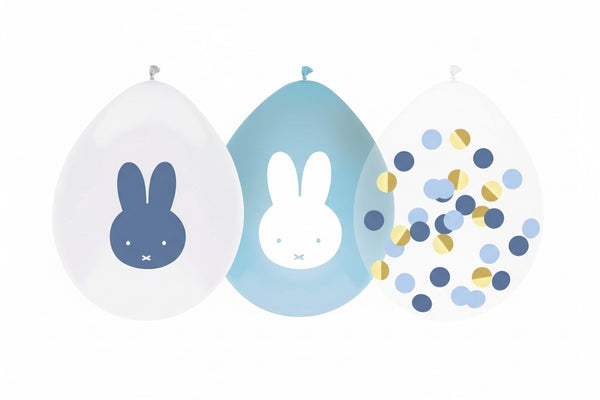 Ballons assortis Lapin Miffy - Bleu