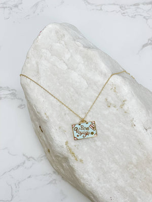 "Bon Voyage" Suitcase Necklace