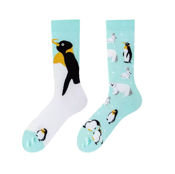 Verschillende fleece dierensokken