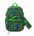 Set sac à dos adaptatif Minecraft Creeper 5 pièces