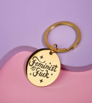 Porta-chaves "Feminista Pra Caralho"