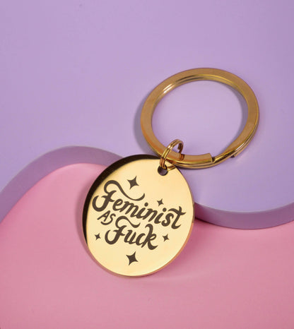 Porte-clés Feminist As Fuck
