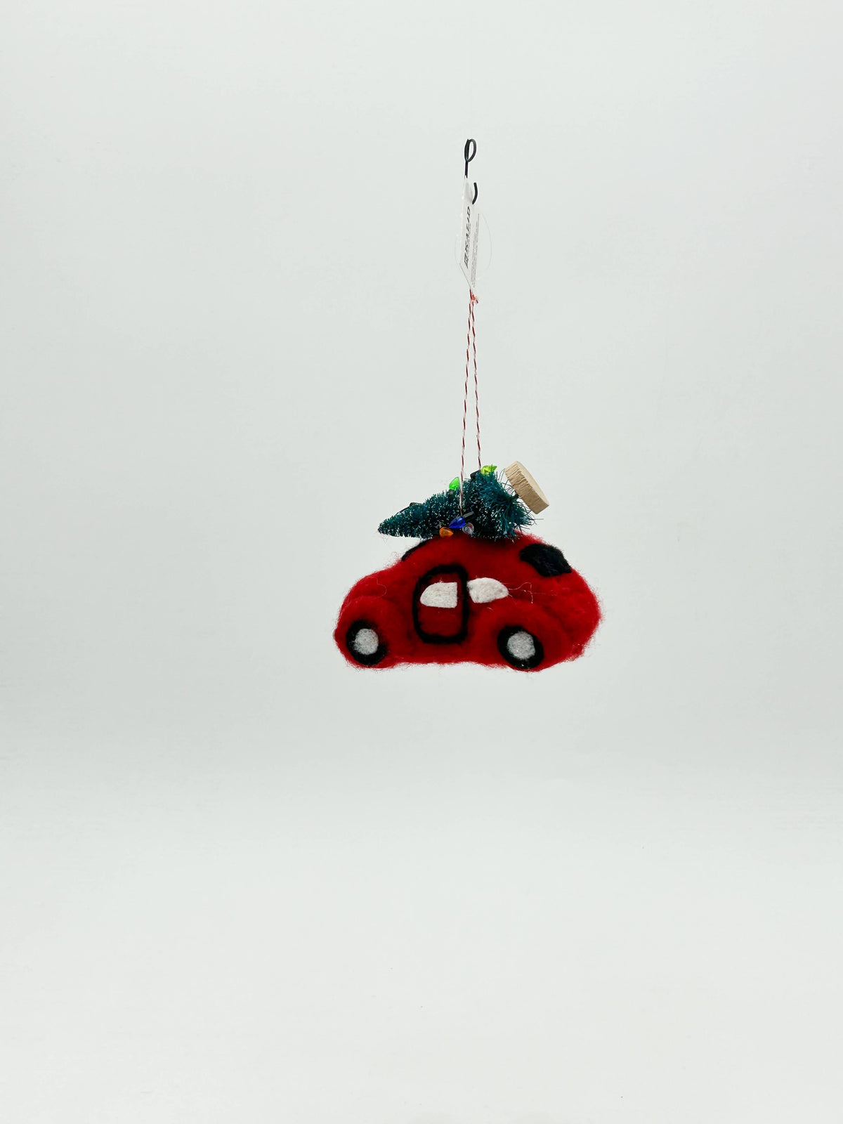 Décoration à Suspendre Voiture de Noël en Feutre