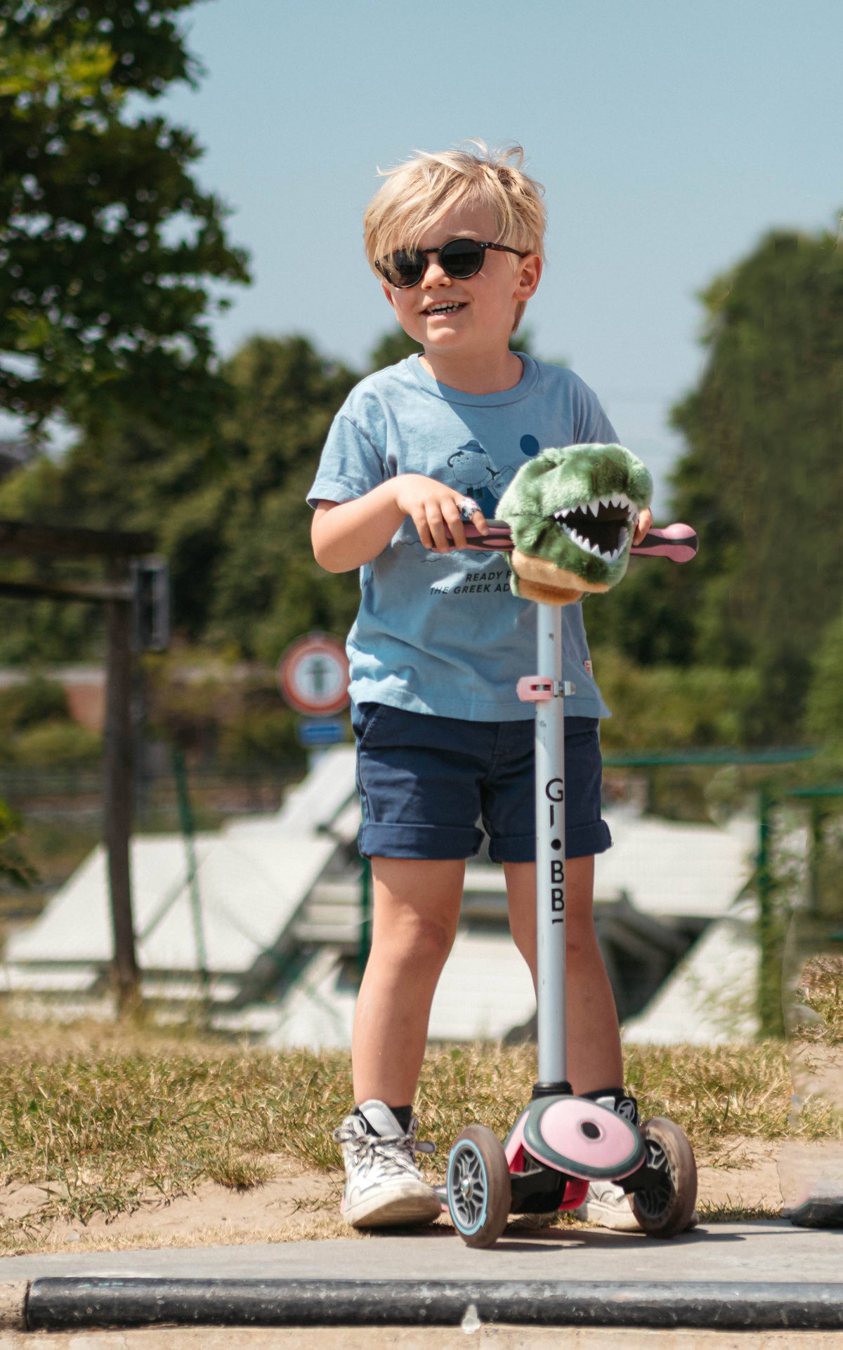 Accessoire Tête de T-Rex pour Vélo ou Trottinette d'Enfant