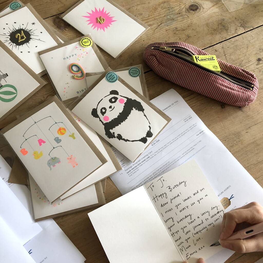 Carte de Vœux avec Patch - Chat Chanceux