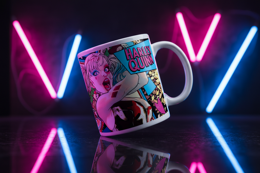 Taza de DC Comics - Harley Quinn Neon