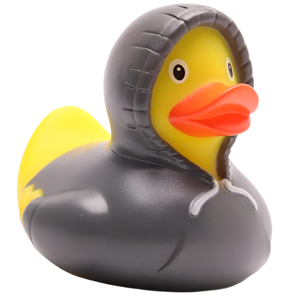 Sweatshirt Duck Hoodie - Cinza