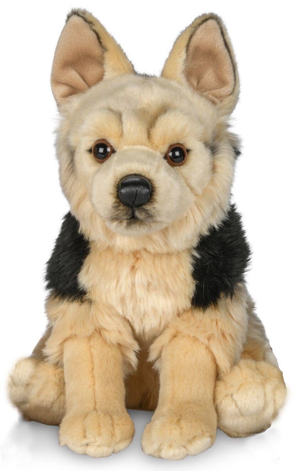 Peluche Berger allemand, assis - 27 cm (hauteur)