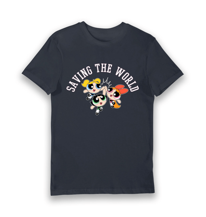 T-shirt adulte Powerpuff Girls Saving the World