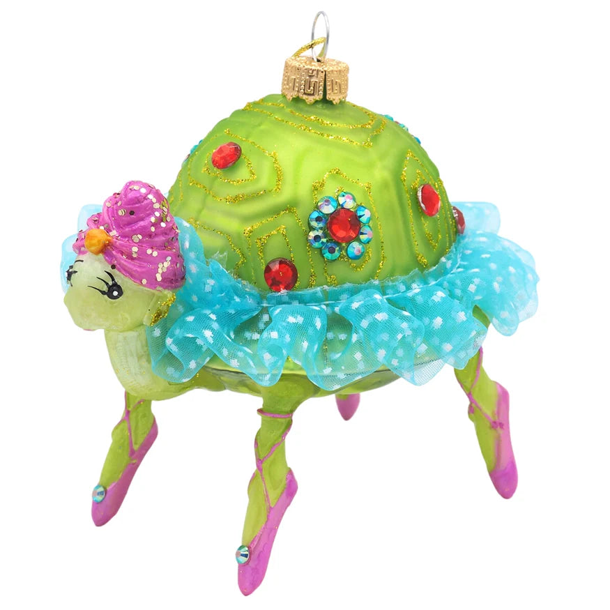 Ballerina Turtle Christmas Ornament