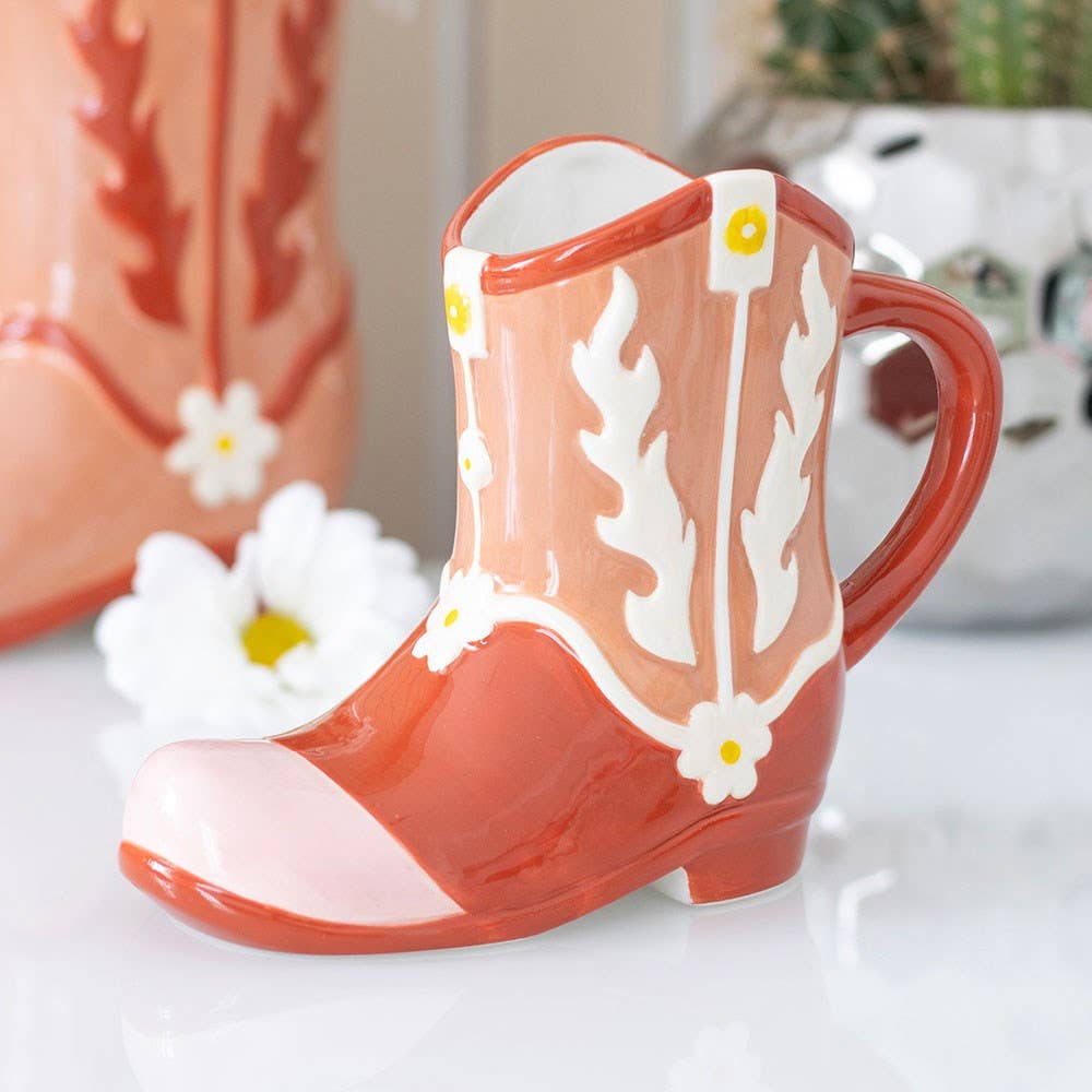 Cowboy Boot Mug - Pink