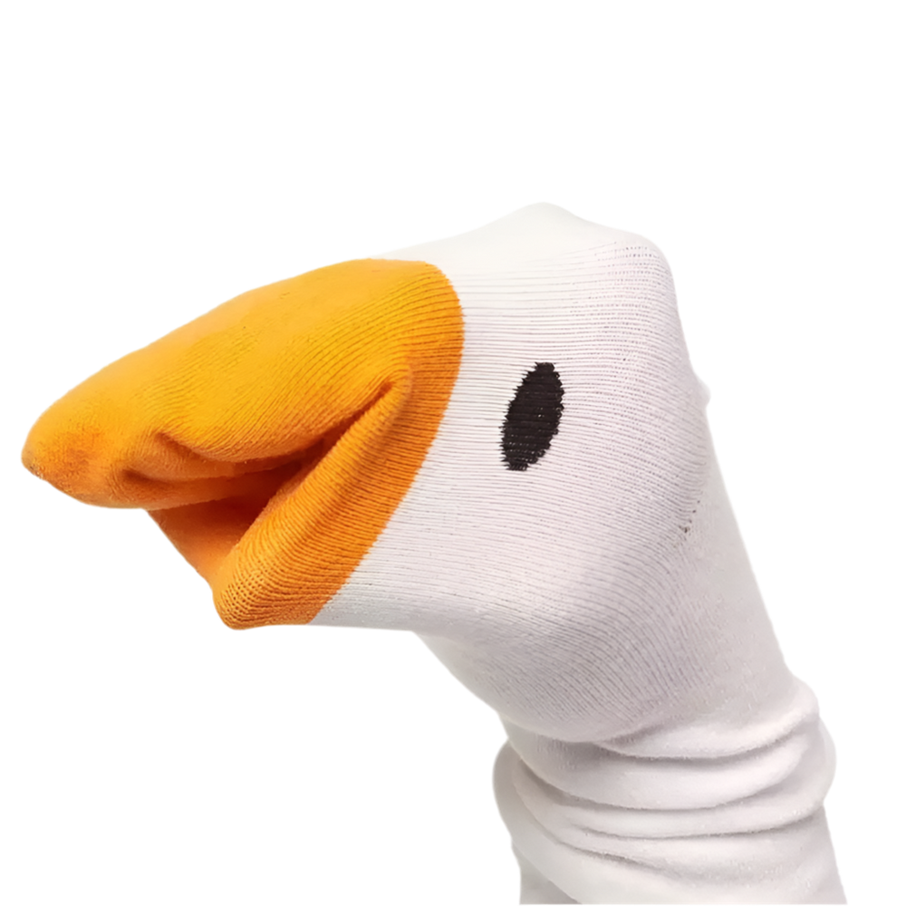 Meias de pato branco