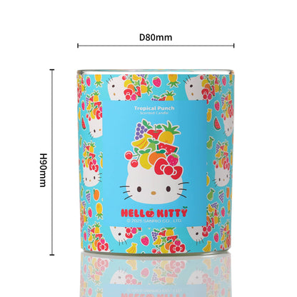 Blue Candle with Original Hello Kitty Print, Tropical Punch Scent