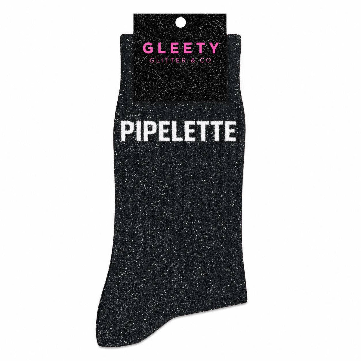 Chaussettes à Paillettes Pipelette Noir – Gleety