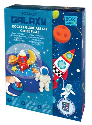 Box Candiy: Totally Galaxy - GLOBE FUSÉE, en boîte cadeau, 6+