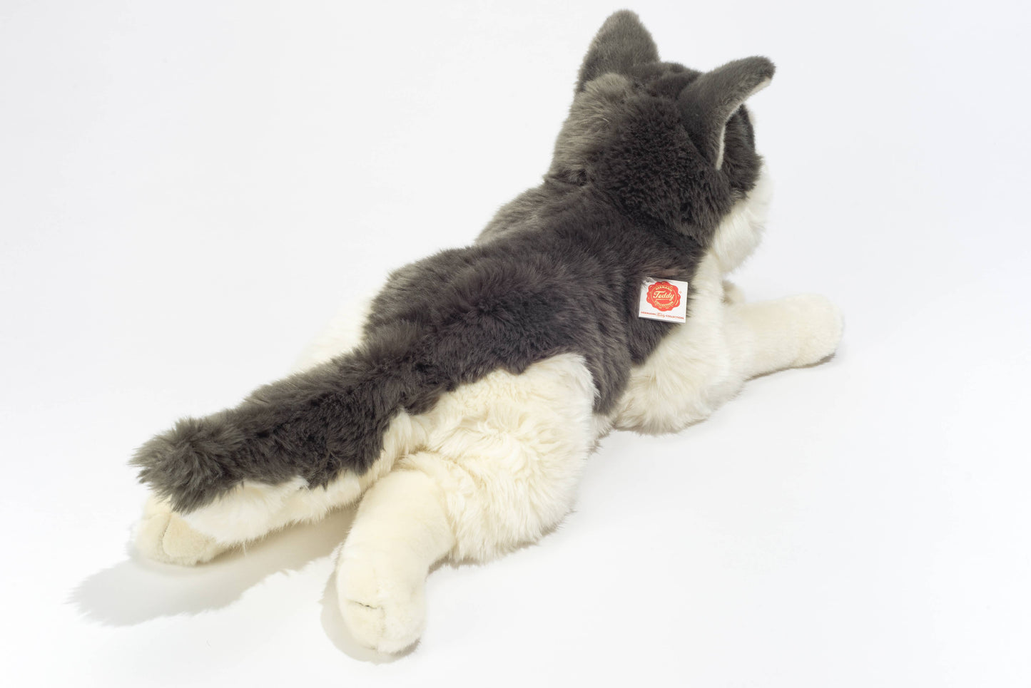 Large Plush Husky Lying Down