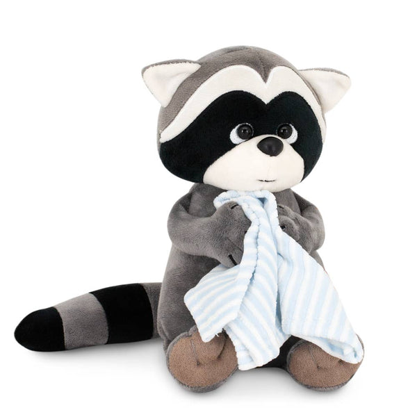 Peluche Denny il procione con asciugamano, 20 cm