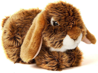 Peluche Lapin Bélier Couché - Marron