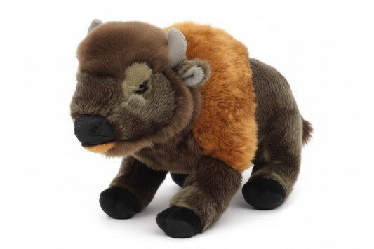 Peluche de bisonte sentado