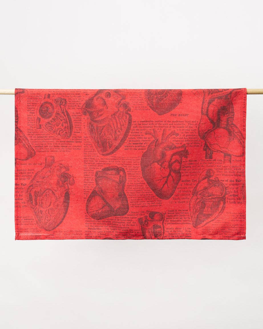 Torchon Cœur Anatomique – produit scientifique Cognitive Surplus EU, vue 2