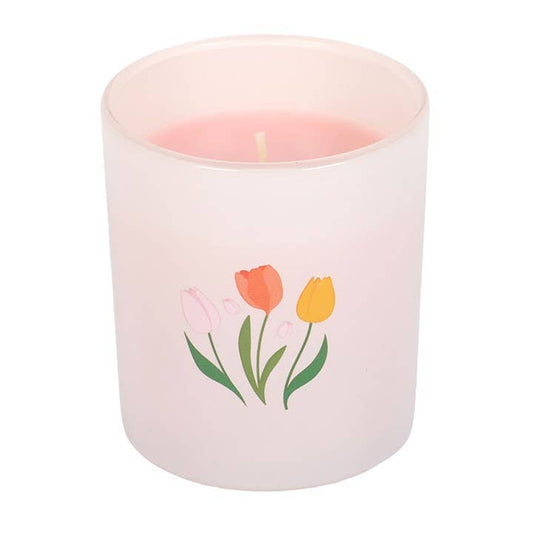 Bougie de fête des mères Tulipes
