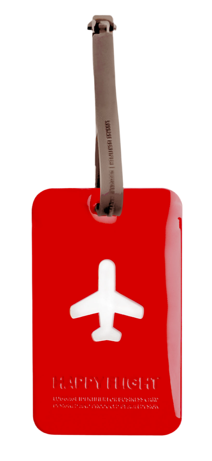 Etiquette de bagage rectangle