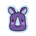 Autocollant Rhino