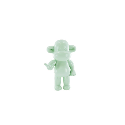 Ornament - Hanging Loose Monkey Figurine 'The Legend' - Polyresin - Mint Green - 11x7x19cm