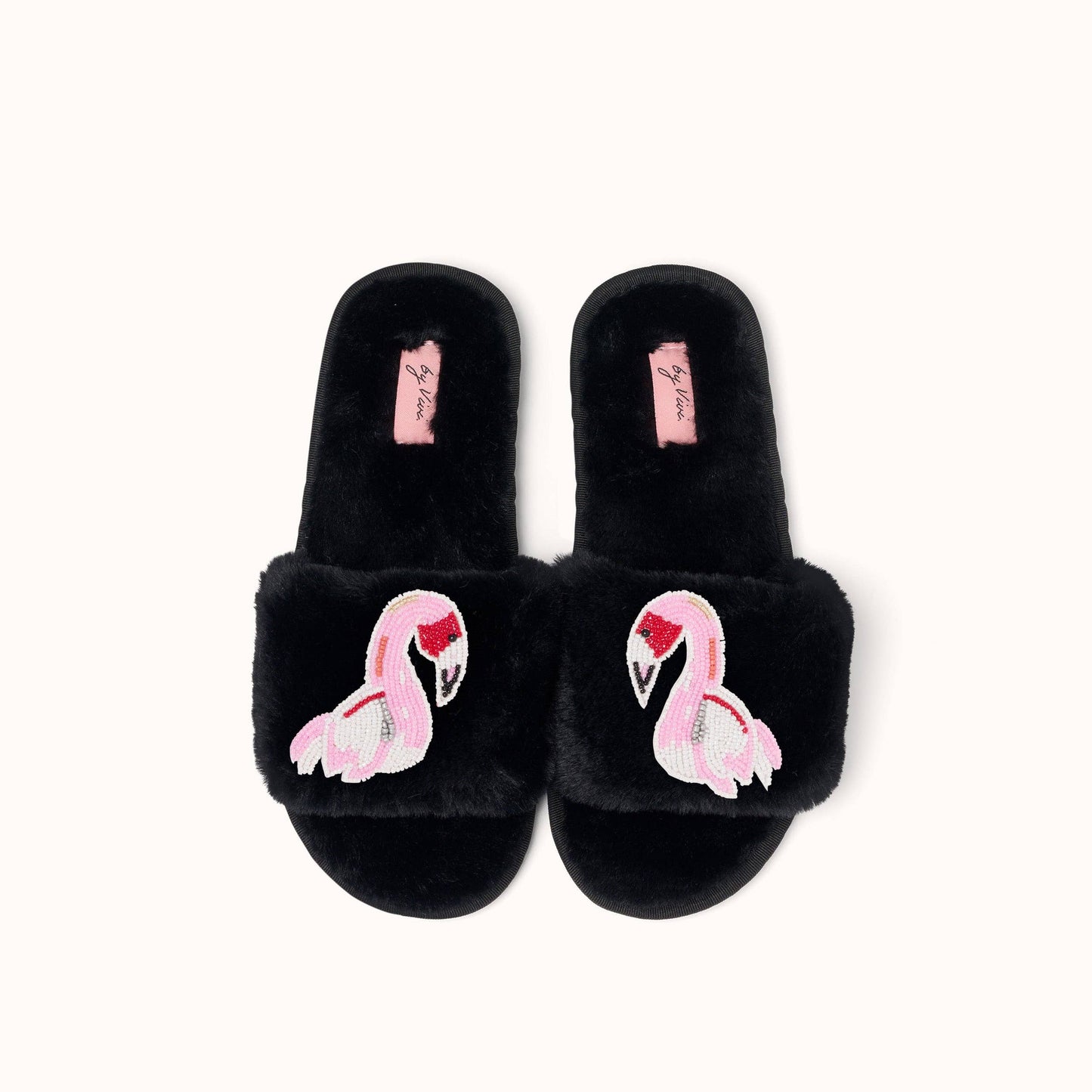 Paire de broches pour Chaussons - Flamant rose