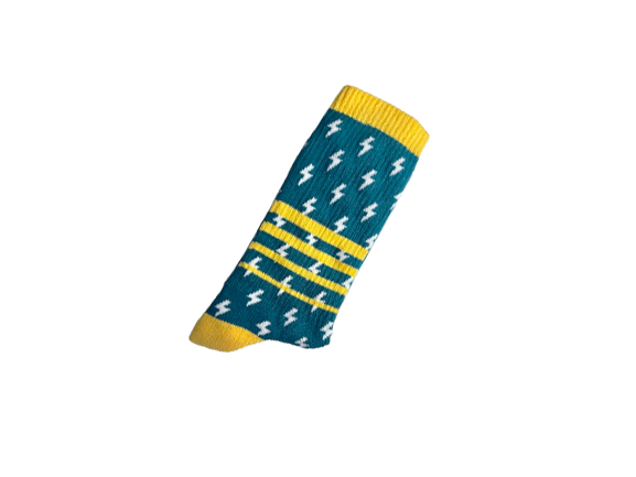 Meias com estampado de raios