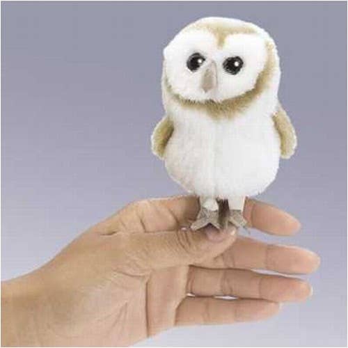 Marionnette à main Mini chouette des clochers 2645/ Mini chouette des clochers Folkmanis réaliste