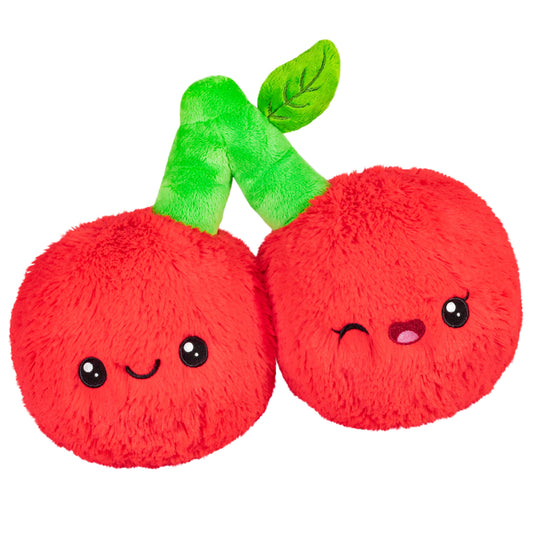 Mini peluche de cereza aplastable