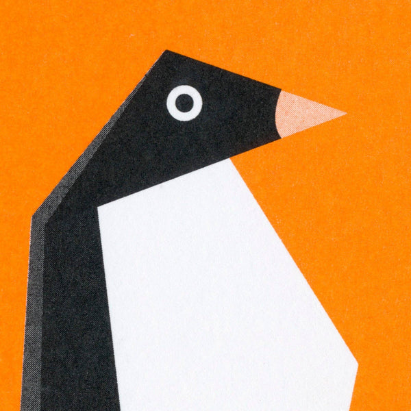 Cartolina origami pinguino