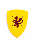 Escudo amarillo Kamelot con S de dragón