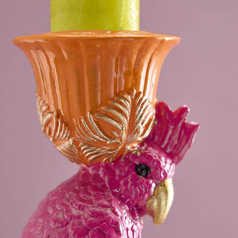 Chandelier éléphant orange