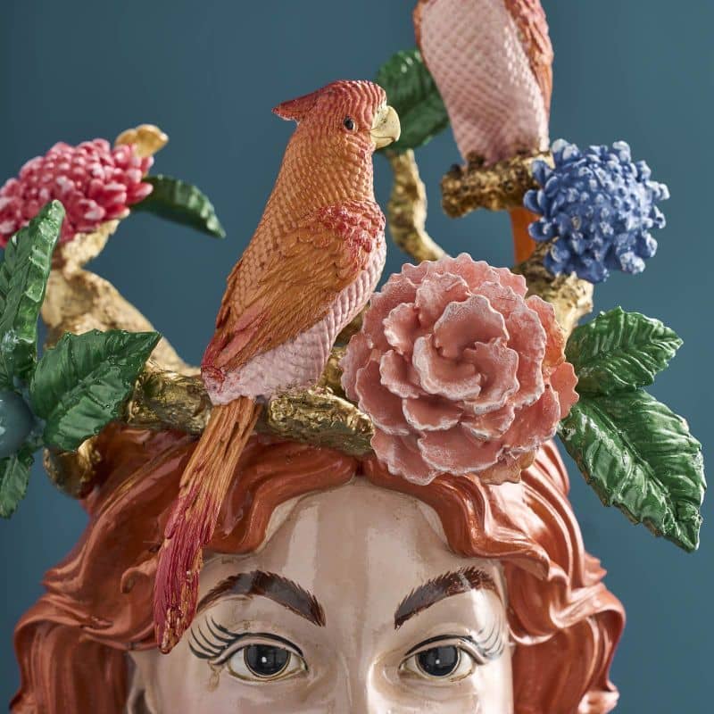 Vaso con testa di donna di M. Parrots
