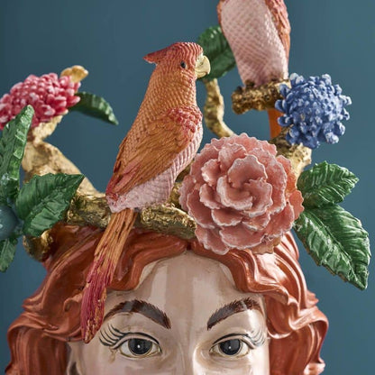 Jarrón con cabeza de mujer de M. Parrots