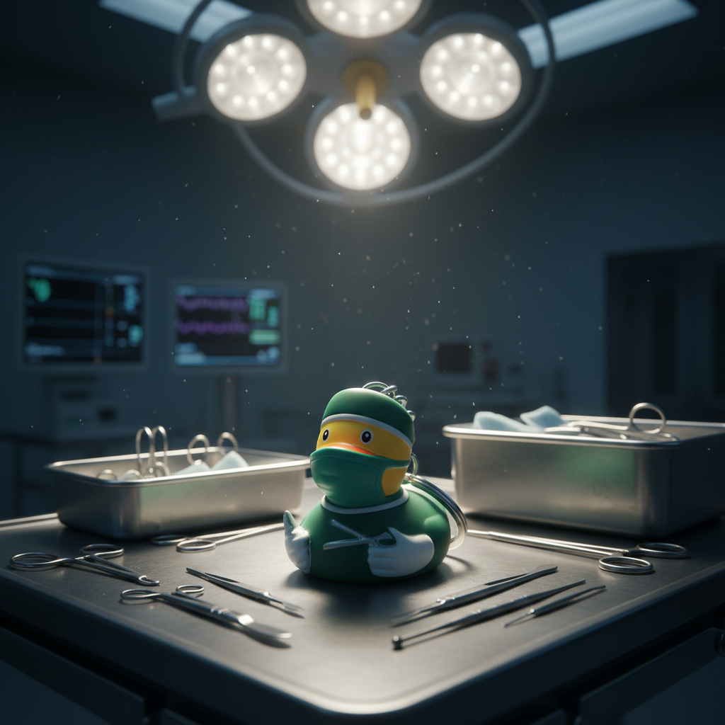 Surgeon Duck Keychain