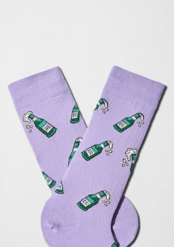 BeBeer Mauve - Chaussettes coton biologique