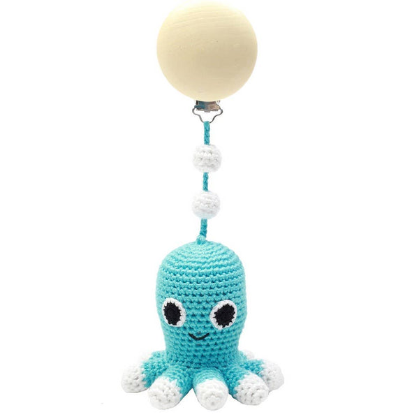 Gancio per passeggino Octopus - Turchese