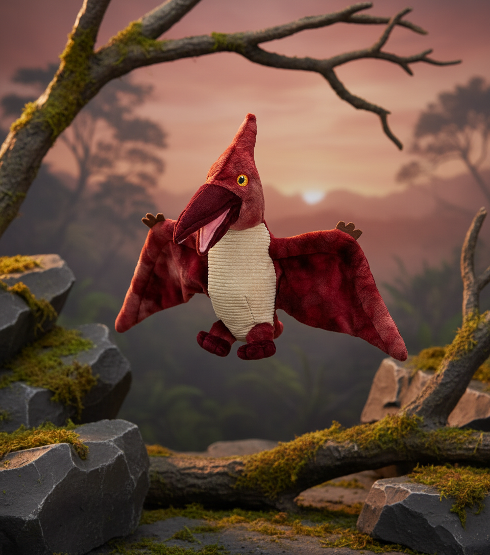 Peluche de dinosaurio pterodáctilo