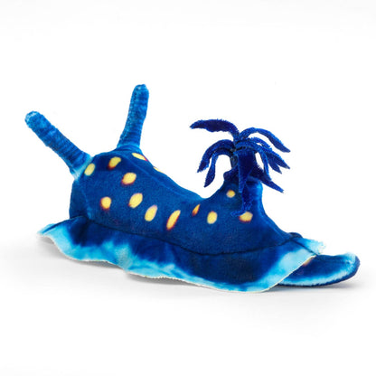 Marionnette à main Mini nudibranche bleu/Mini Ocean Snail 8001 Folkmanis réaliste