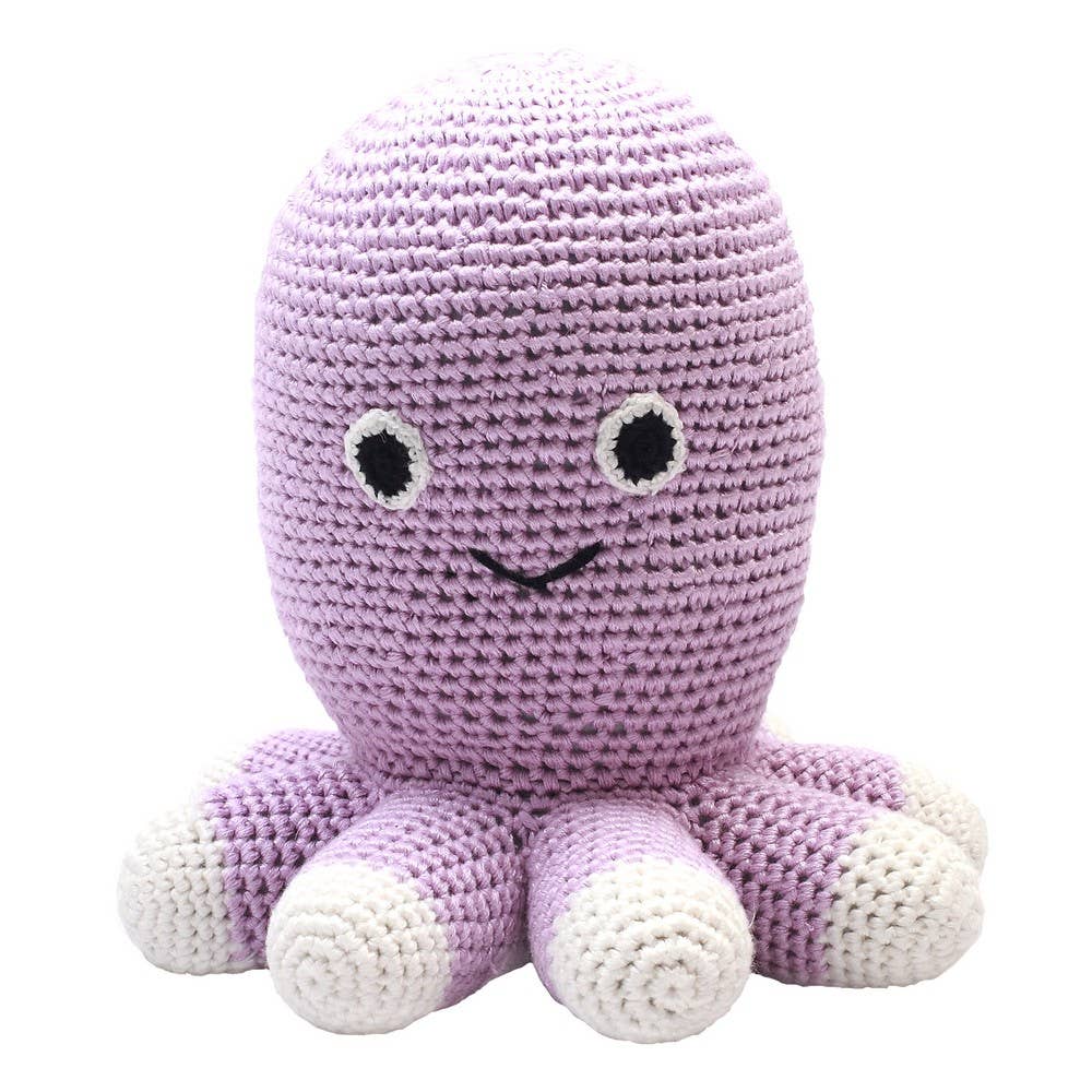 Peluche en Crochet - Pieuvre violet clair