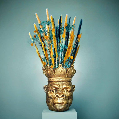 Cabeza de mono Kong, dorada