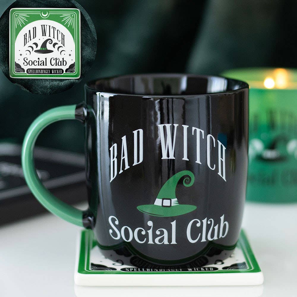 Ensemble Mug et Sous-Verre Bad Witch Social Club